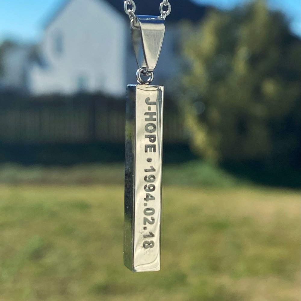 Kpop BTS J-HOPE Necklace Chain Pendant Unisex